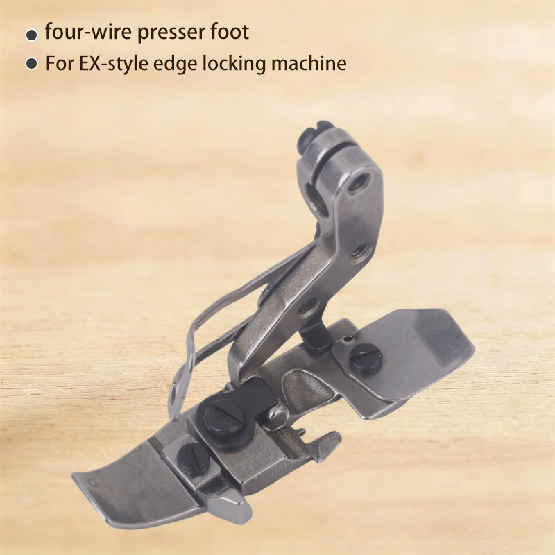 Textile Sewing Machine - 1 STUKS Vierdraads Persvoet Originele Vergrendelingsrandvoet