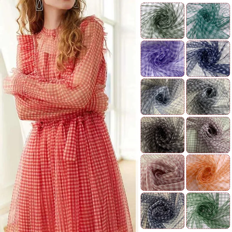 90x150cm geruite mesh stof tra - Sewing Batik Fabric recensie en prijs