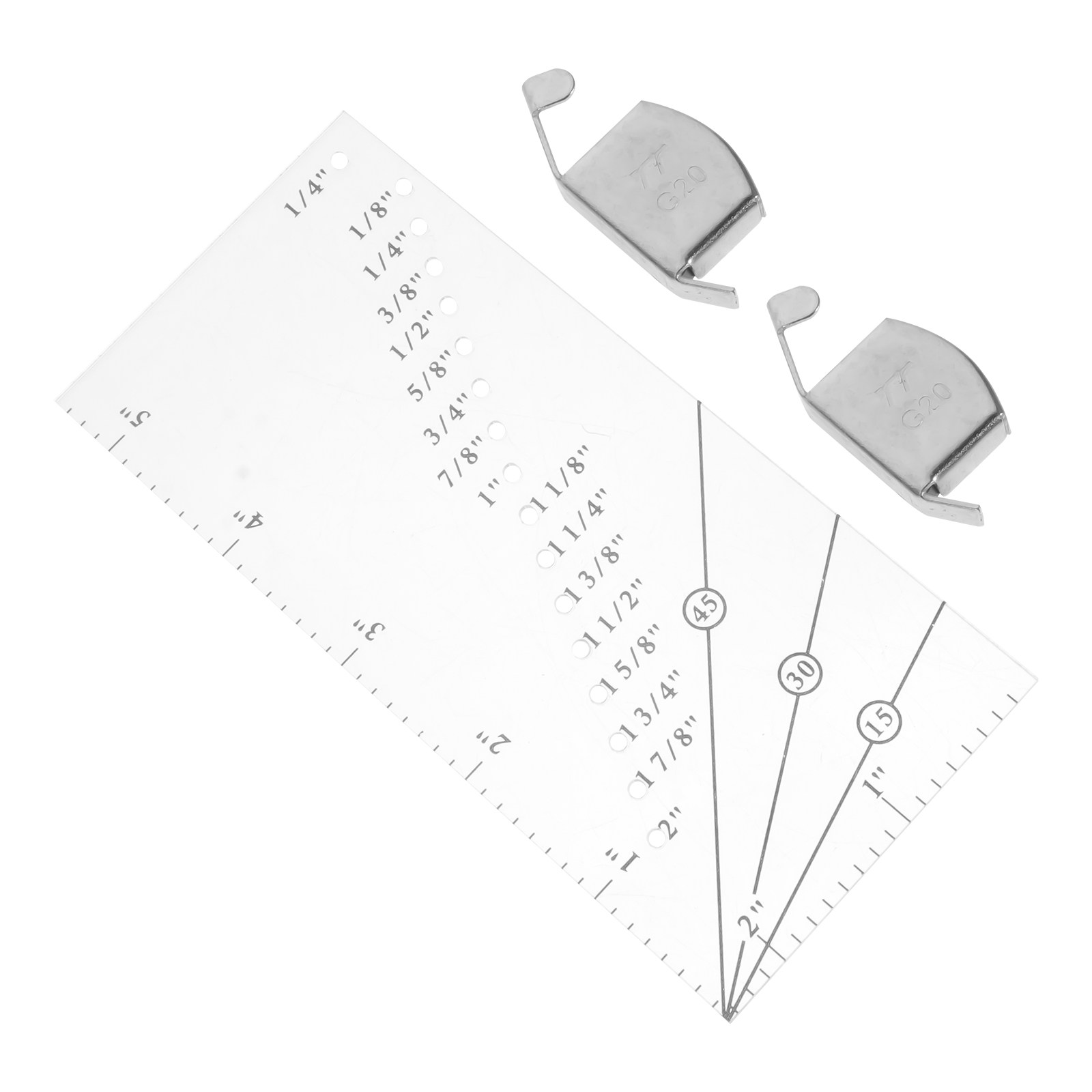 1 set naadplastic DIY patchwor - Sewing Gauge Ruler recensie en prijs